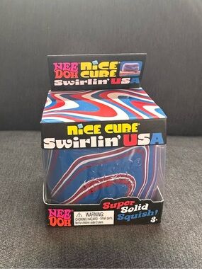 Swirlin’ USA 🇺🇸 NeeDoh Nice Cube Swirl NIB